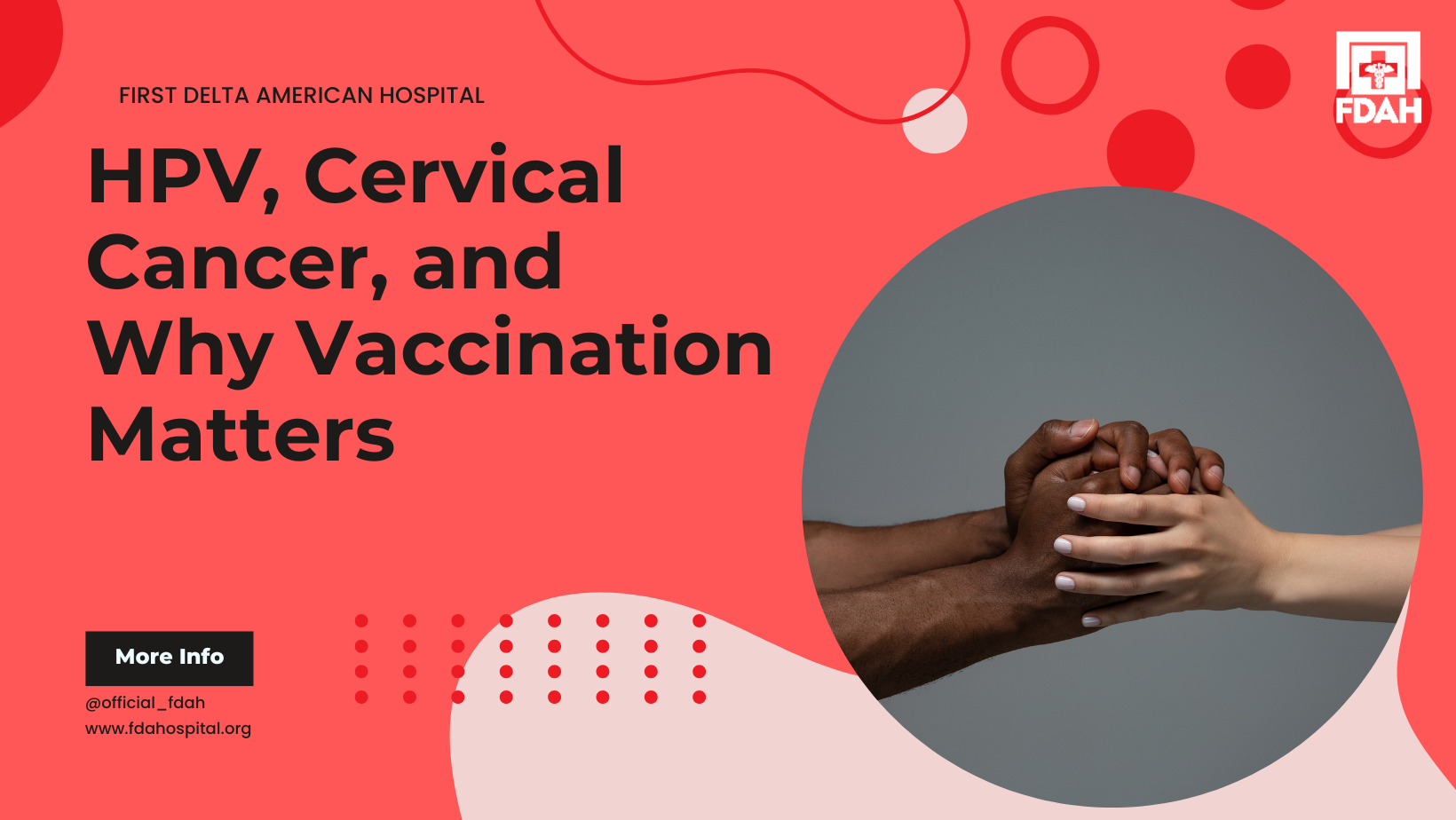 A cover image showing two hands clutching to each other